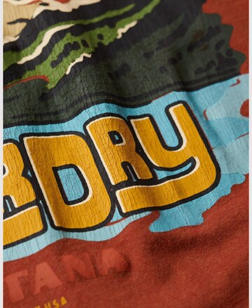 Superdry Shirt 'Travel Postcard' in Oranje