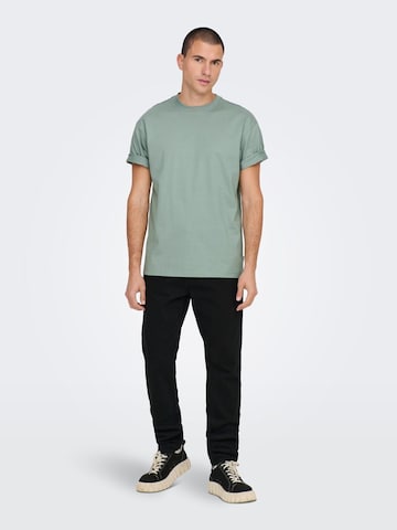 T-Shirt 'Fred' Only & Sons en vert