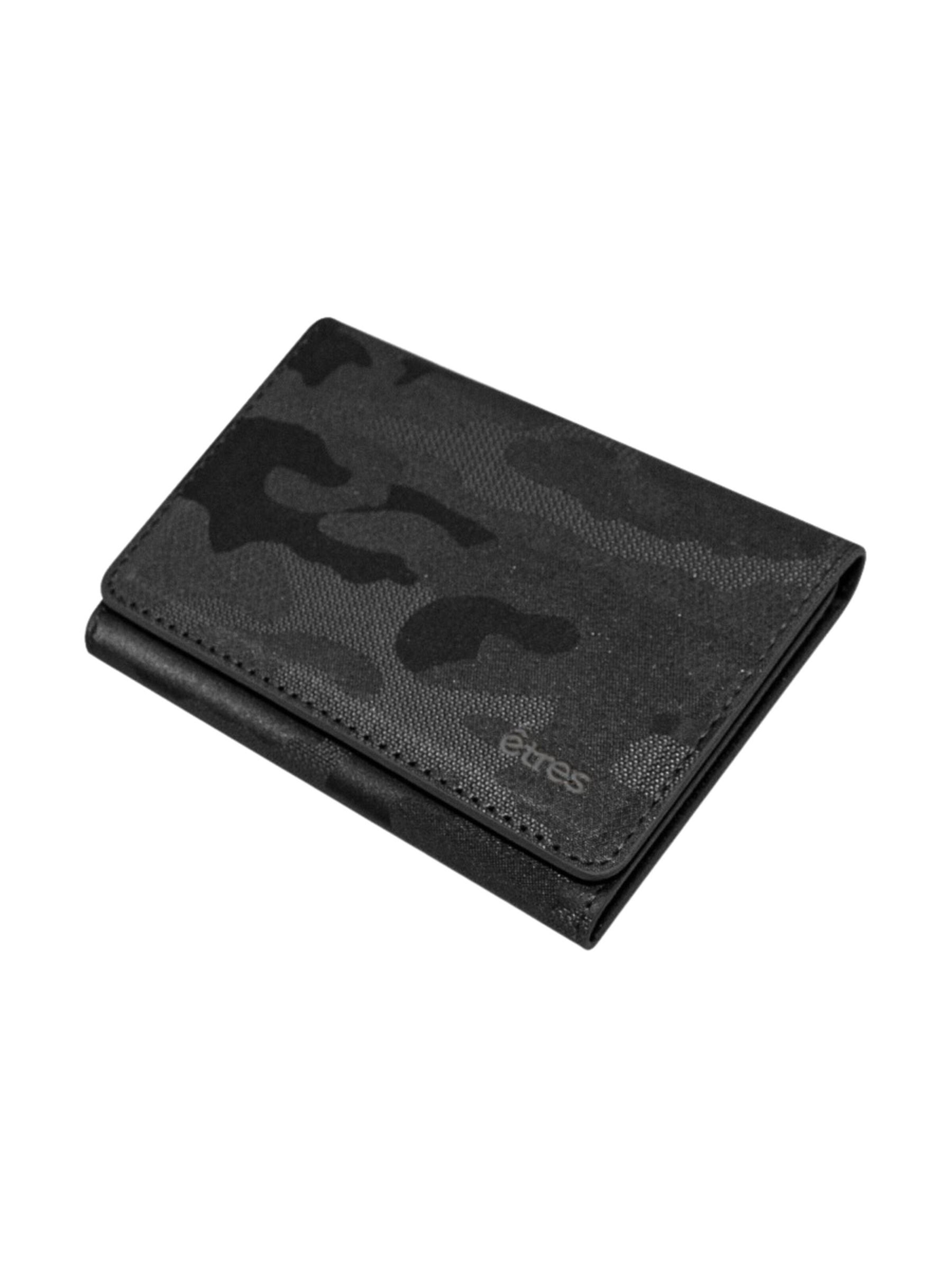 Techmade Wallet 'Etres Smart Wallet - Flach • Camo' in Black: front