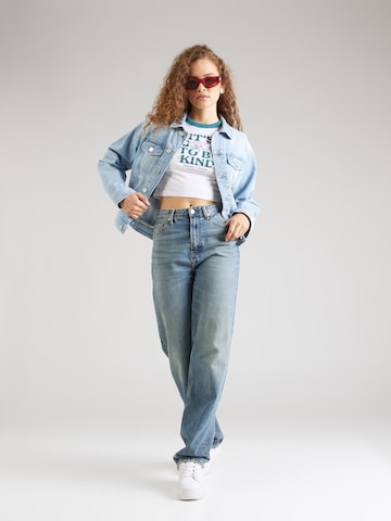 Tommy Jeans Prehodna jakna | modra barva