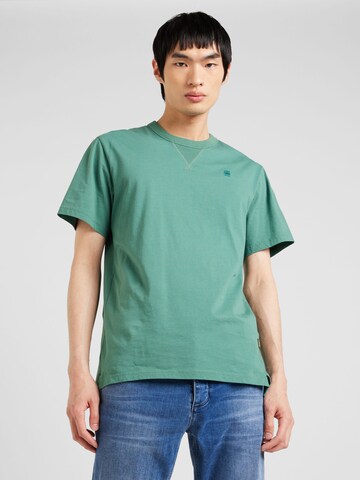 G-Star RAW Μπλουζάκι 'Nifous' σε πράσινο: μπροστά