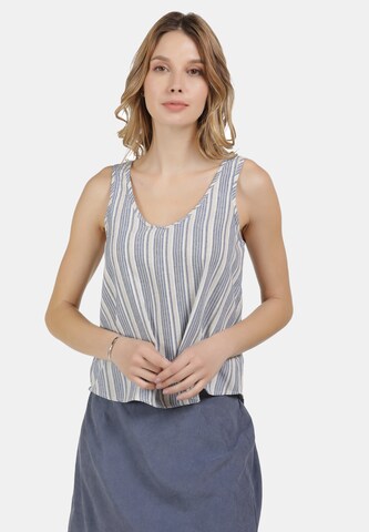 Usha Top in Blue: front