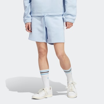 ADIDAS ORIGINALS Regular Broek 'Trefoil Essentials' in Blauw: voorkant