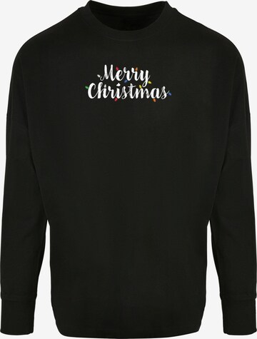 T-Shirt 'Merry Christmas Lights' Merchcode en noir : devant