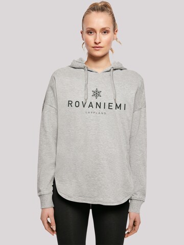 F4NT4STIC Sweatshirt 'Schneeflocke Winter Lappland' in Grau: predná strana