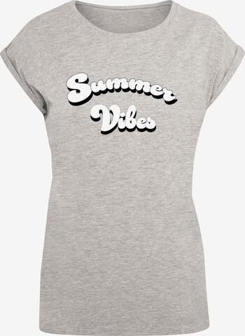 Merchcode Shirt 'Summer Vibes' in Grijs: voorkant