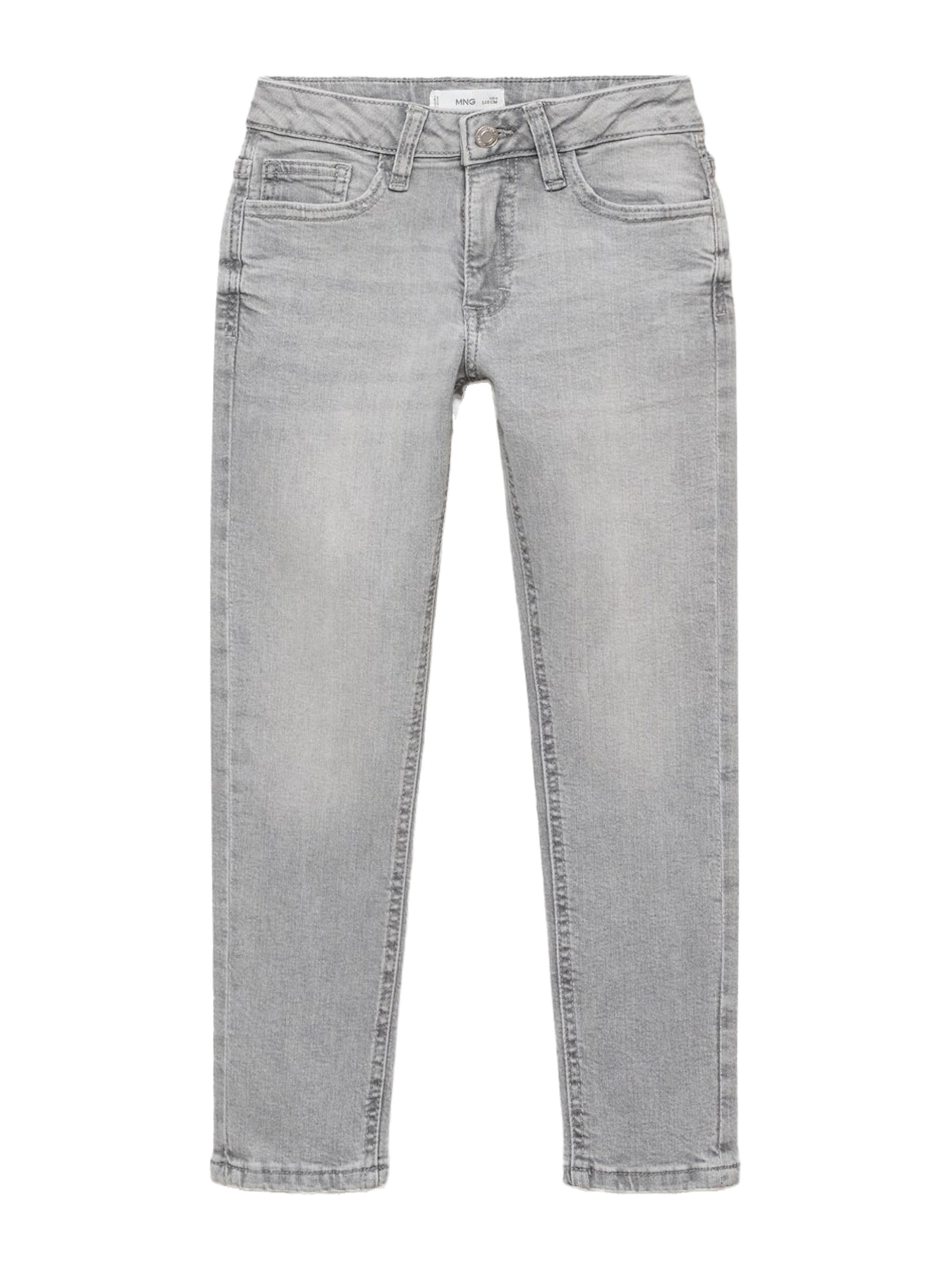 MANGO KIDS Slimfit Jeans i grå: forside