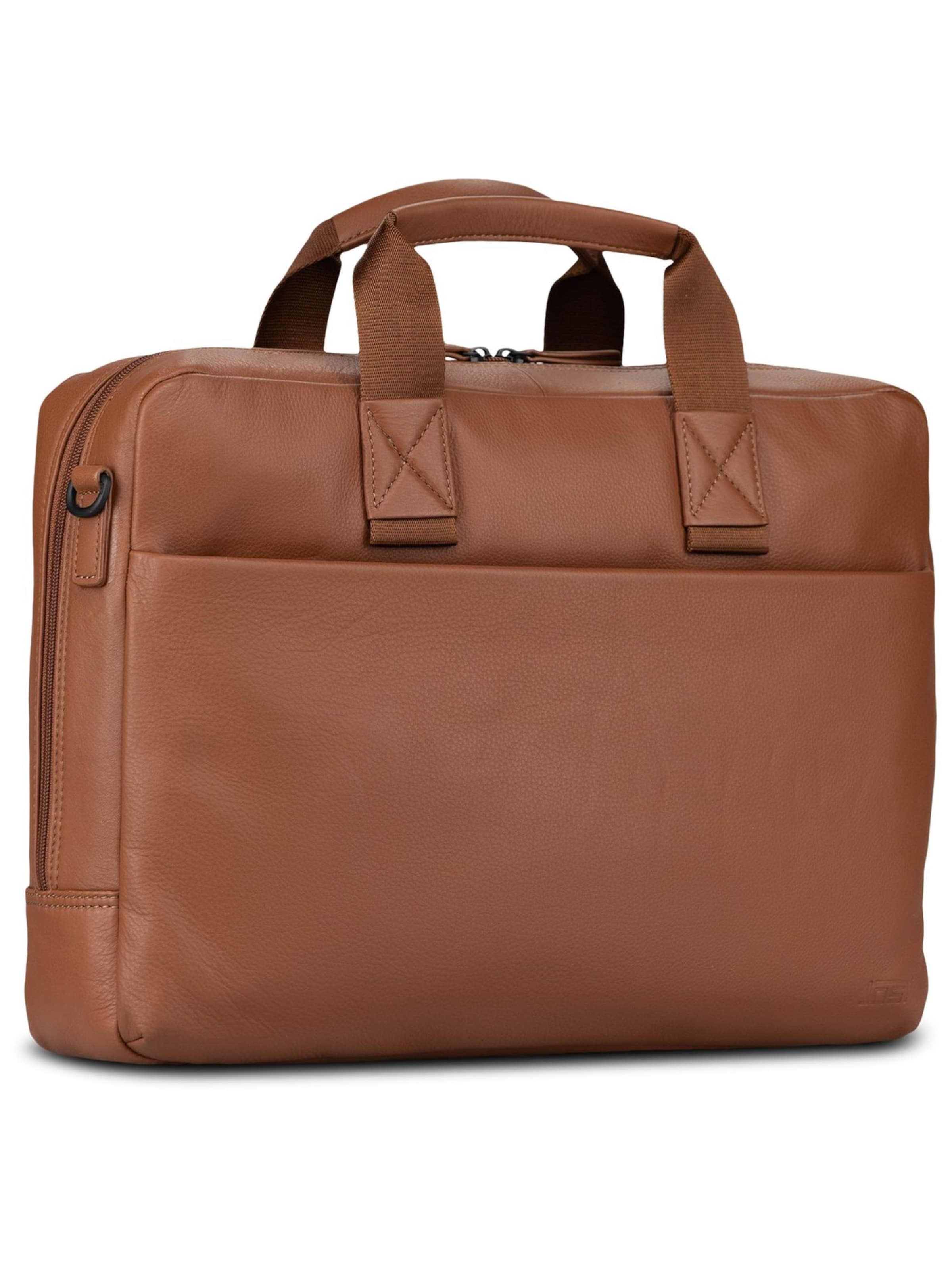 JOST Document Bag ' Tromsoe ' in Brown: front