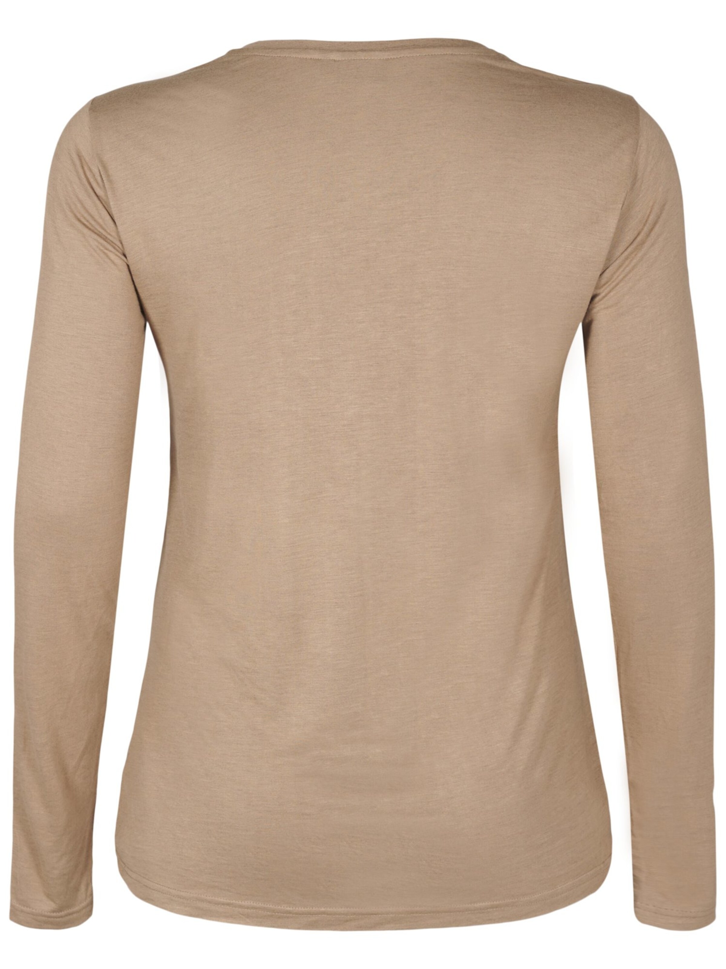 Zizzi Shirt 'Vwolia' in Brown