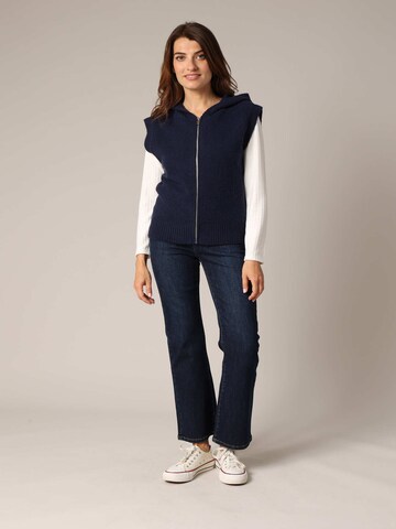 Deeluxe Gebreid vest 'Selinda' in Blauw