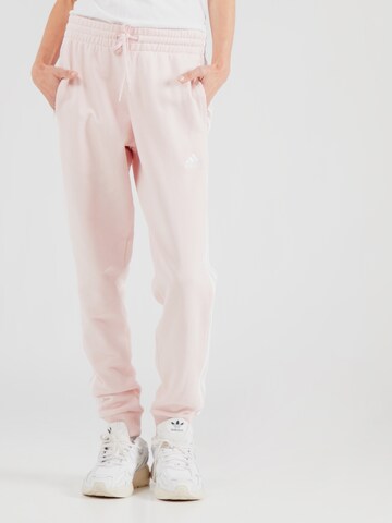 Effilé Pantalon de sport 'Essentials' ADIDAS SPORTSWEAR en rose : devant