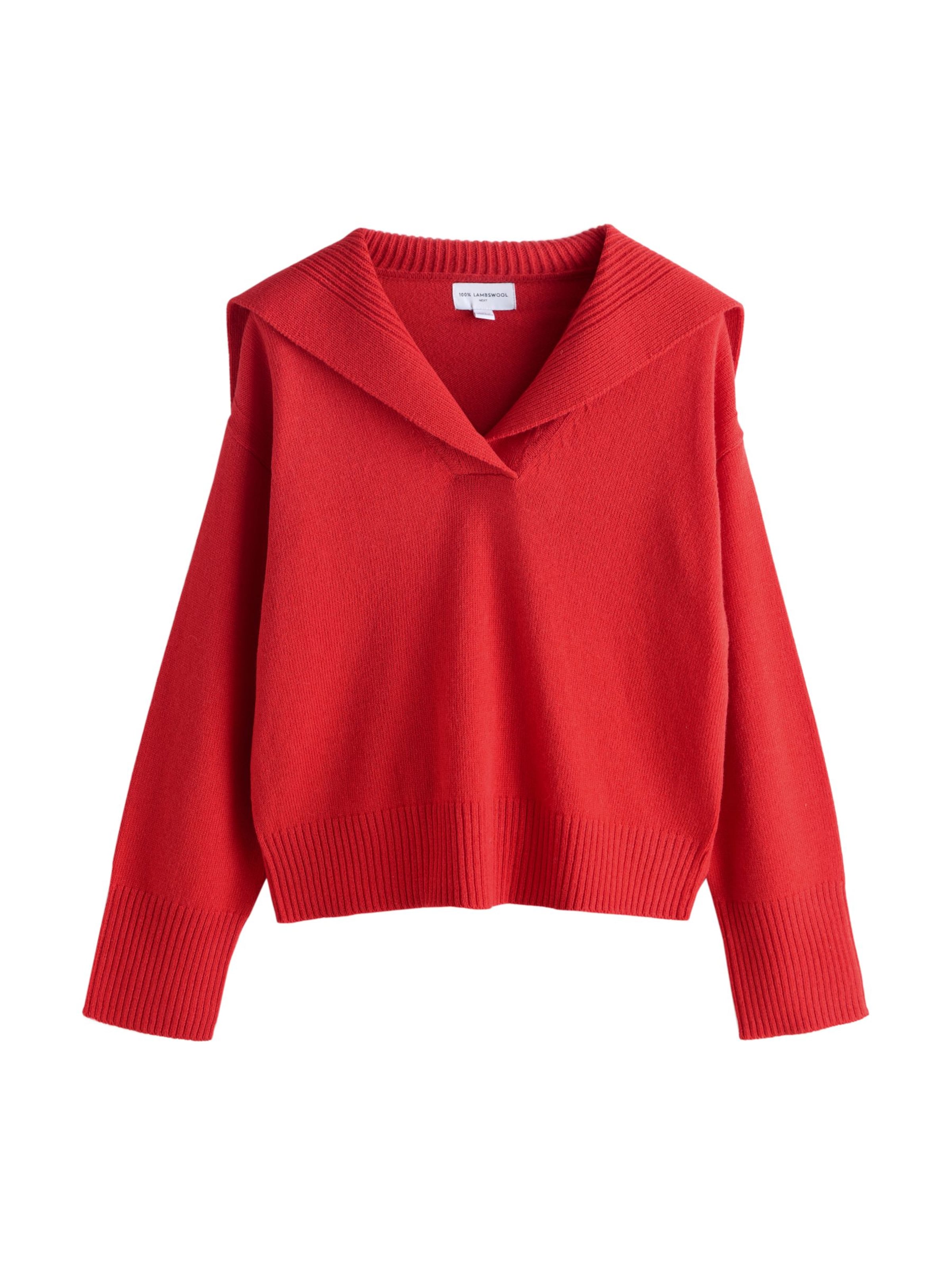 Pulover 'N. Premium' de la Next pe roșu: față