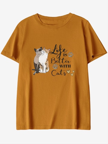 T-shirt GORHEY en orange : devant