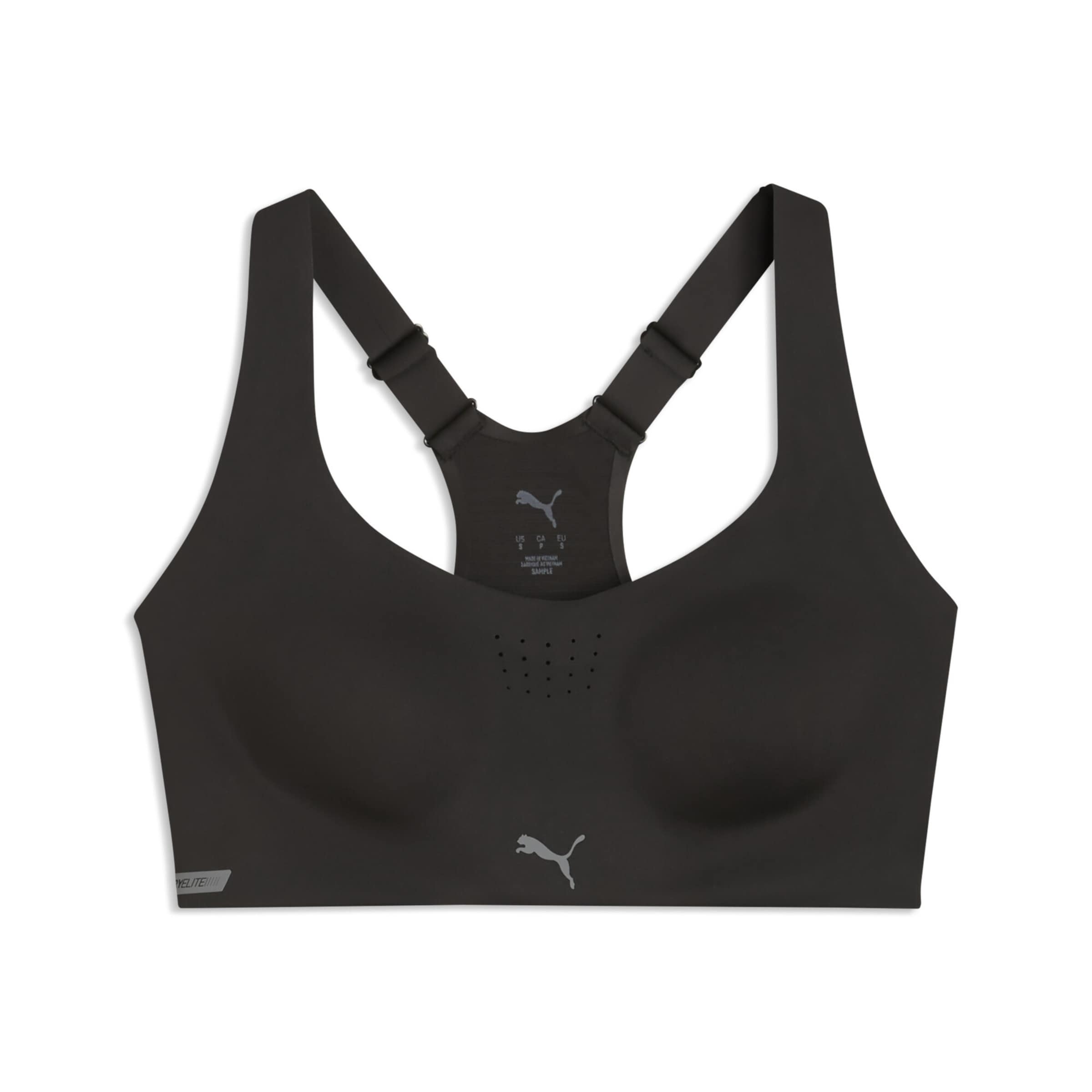 PUMA Sports bra 'PWRMode' in Black: front