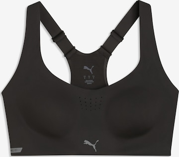 PUMA Bustier Sport bh 'PWRMode' in Zwart: voorkant