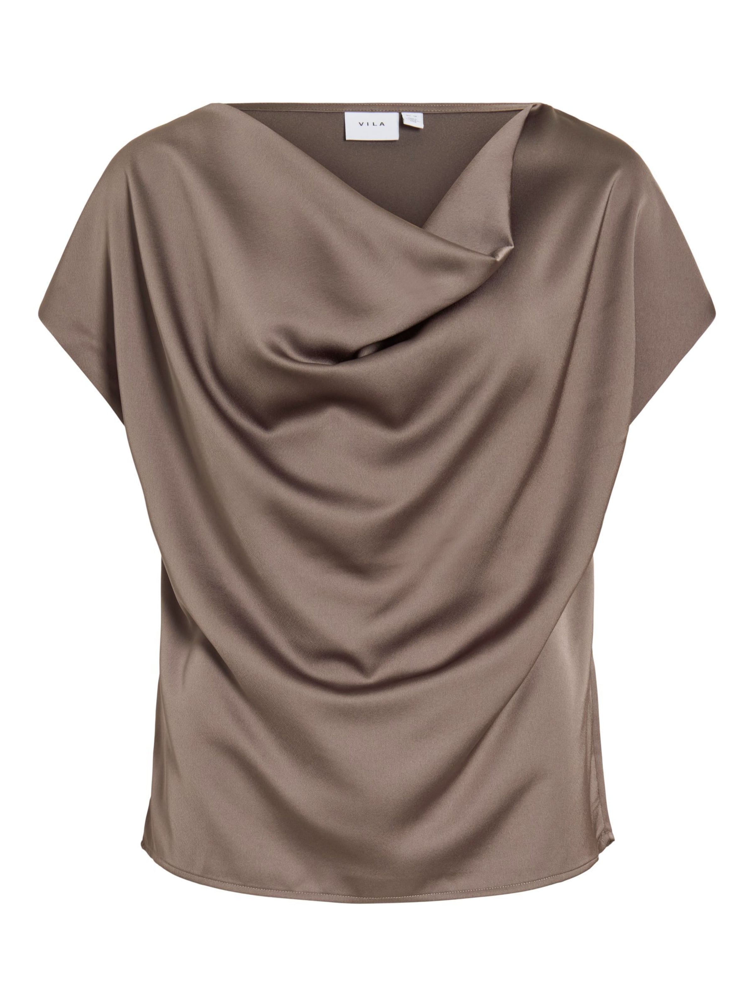 VILA - Top 'VIEllette' en marrón: frente