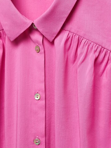 MANGO Blouse 'MORGANA' in Roze