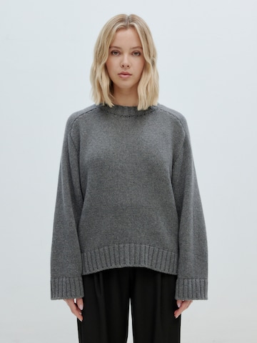 EDITED Sweater 'Carlo' in Grey: front