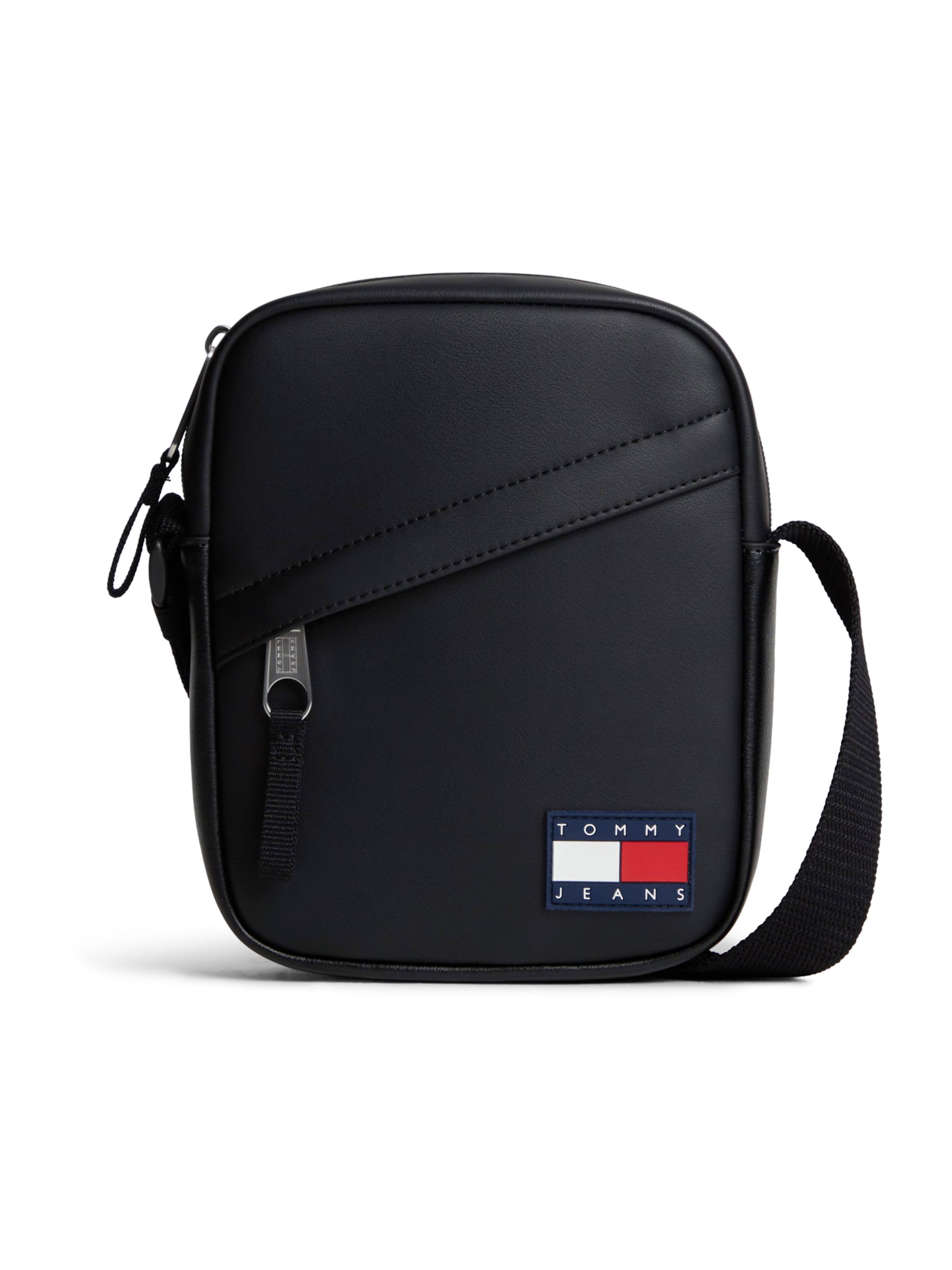 Borsa a tracolla di Tommy Jeans in nero: frontale