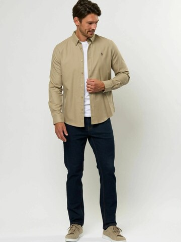 U.S. POLO ASSN. Regular Fit Paita 'Jens' värissä beige