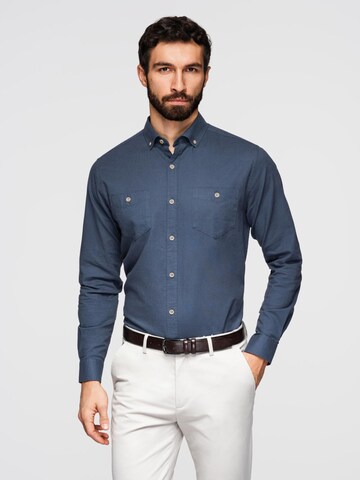 Regular fit Camicia di Ombre in blu