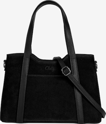 Cluty Handtasche in Schwarz: Vorderseite