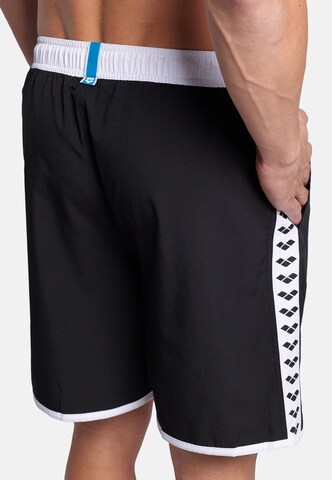 ARENA Board Shorts 'ICONS TEAM STRIPE' in Black