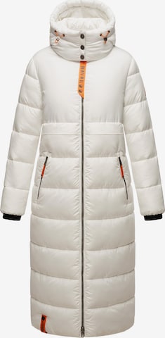 Manteau d’hiver NAVAHOO en blanc : devant