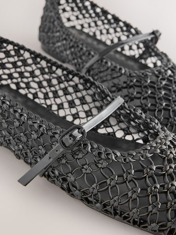 Next Strap ballerina 'Forever Comfort' in Black