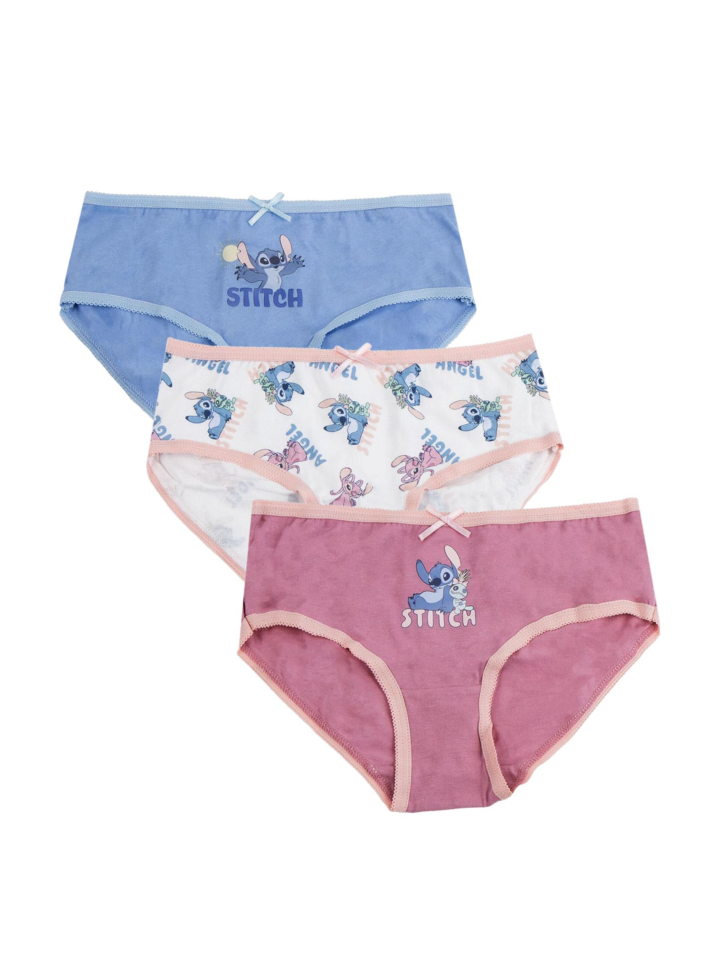 Cerdá Underwear Set 'Mädchen Unterwäsche Set 3 Stück Stitch' in Mixed colors: front