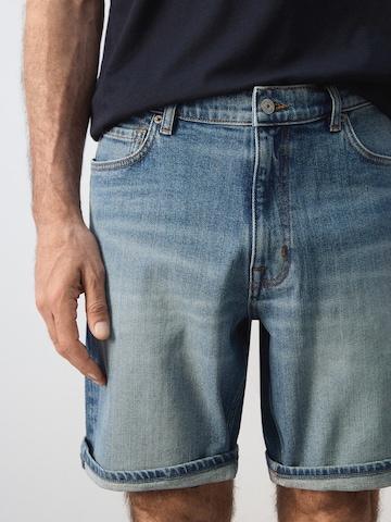 MANGO MAN Slimfit Farkut 'Rock' värissä sininen
