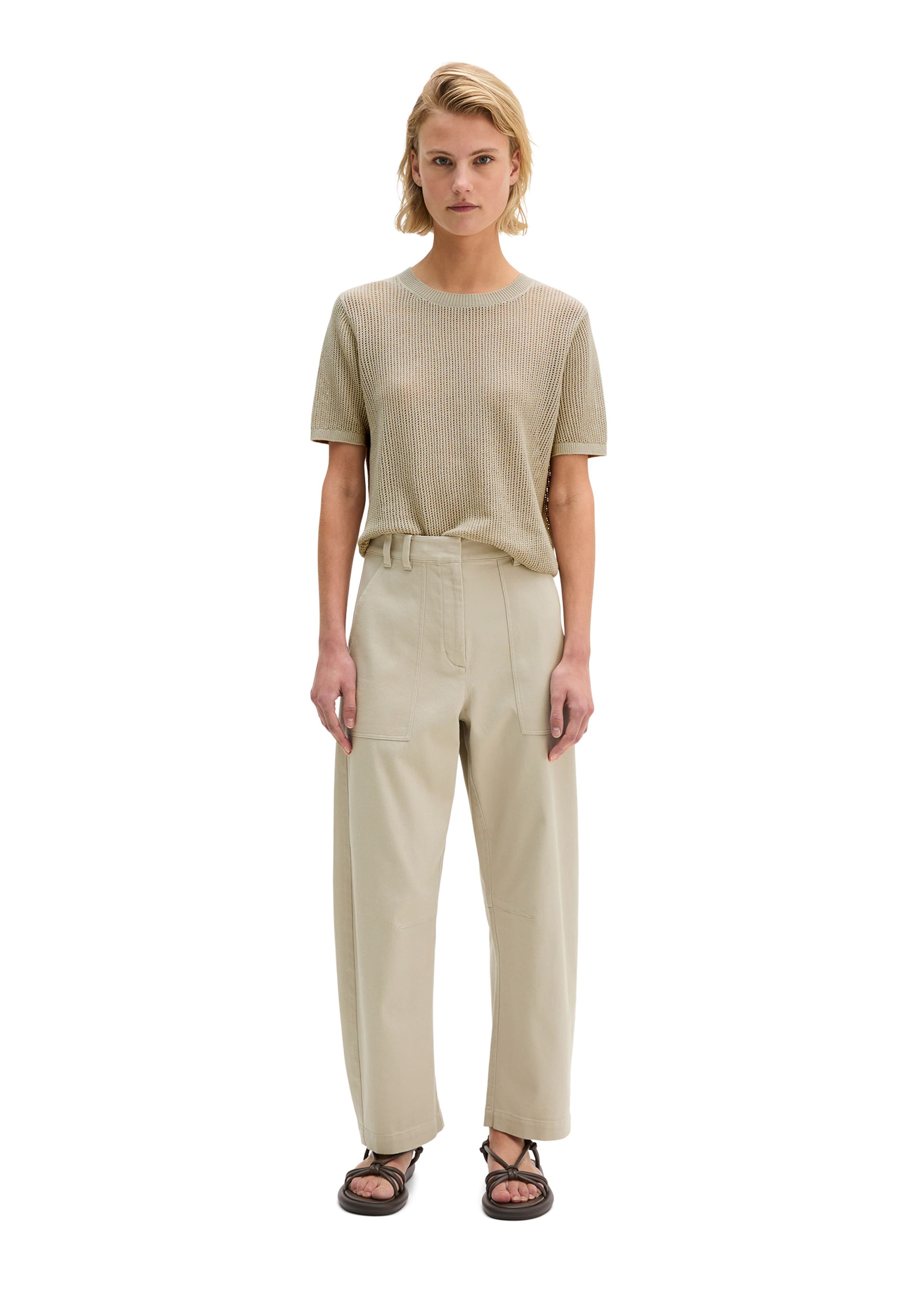 Barrel Pantalon Marc O'Polo en beige