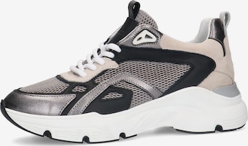 Zilveren Sneakers Manfield Gympen MANFIELD Sneakers Laag 'Flache