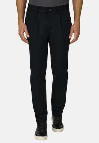 Coupe slim Pantalon à pince Boggi Milano en noir : devant
