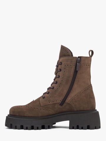 Estro Schnürstiefelette '09-2314'‌‌‌ in Braun