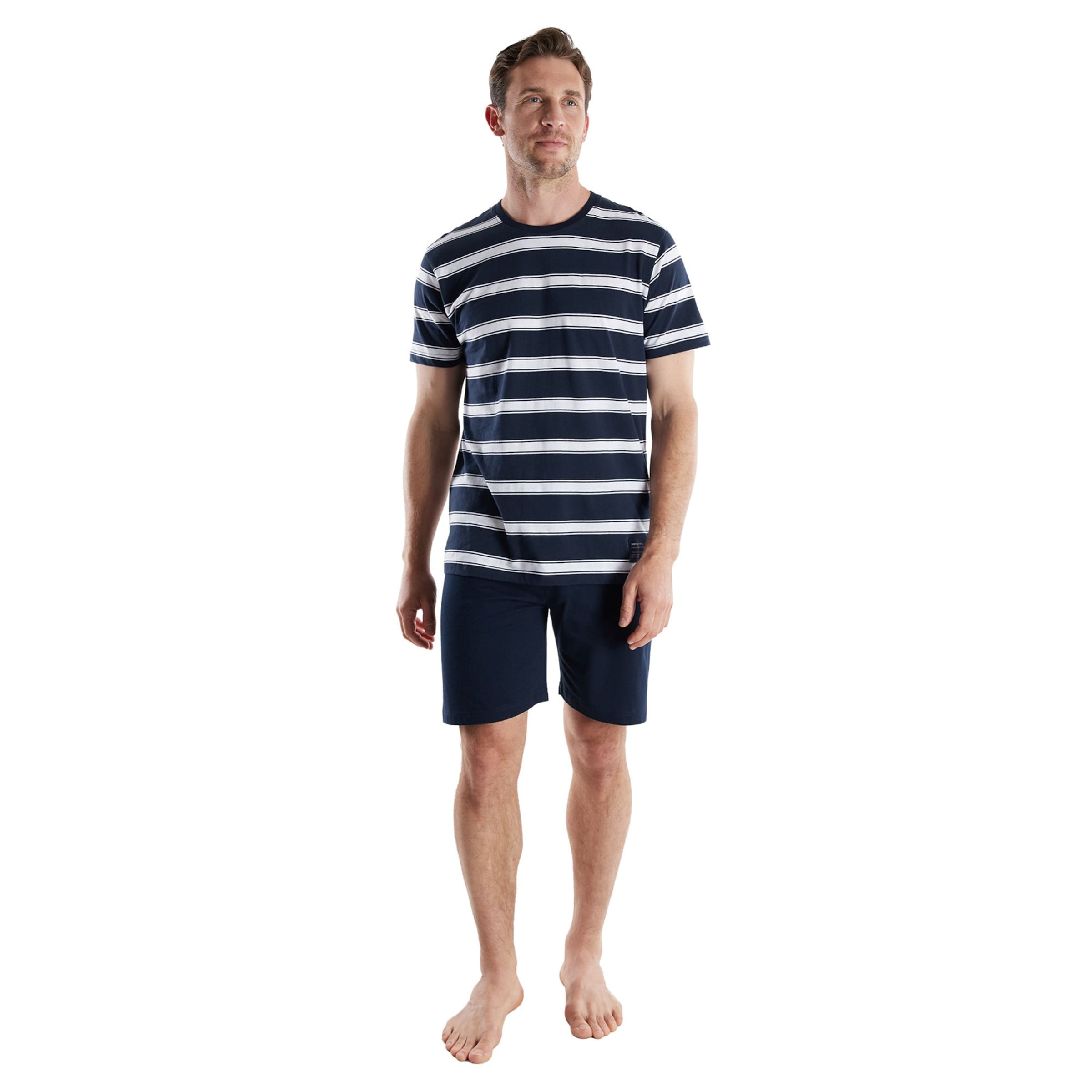 TOM TAILOR Pajama short in Blue
