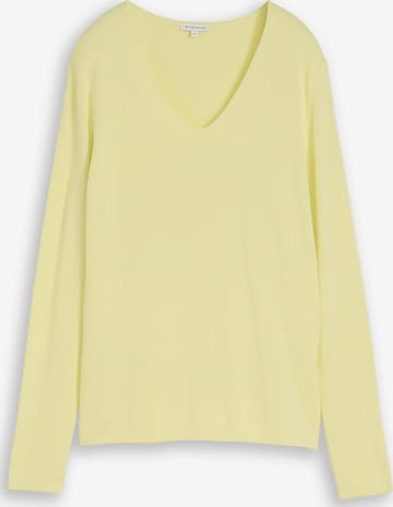 TOM TAILOR - Pullover em amarelo: frente