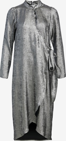 Robe 'ELZA' OBJECT en argent : devant