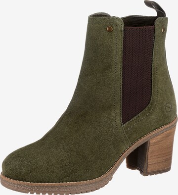 Paul Vesterbro Chelsea Boots in Green: front