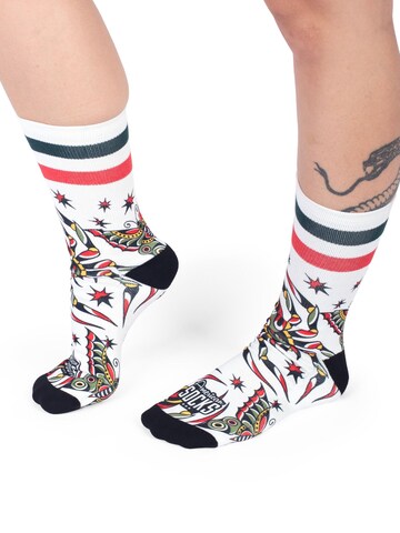 American Socks Socken 'Venom'‌‌‌‌ in Weiß