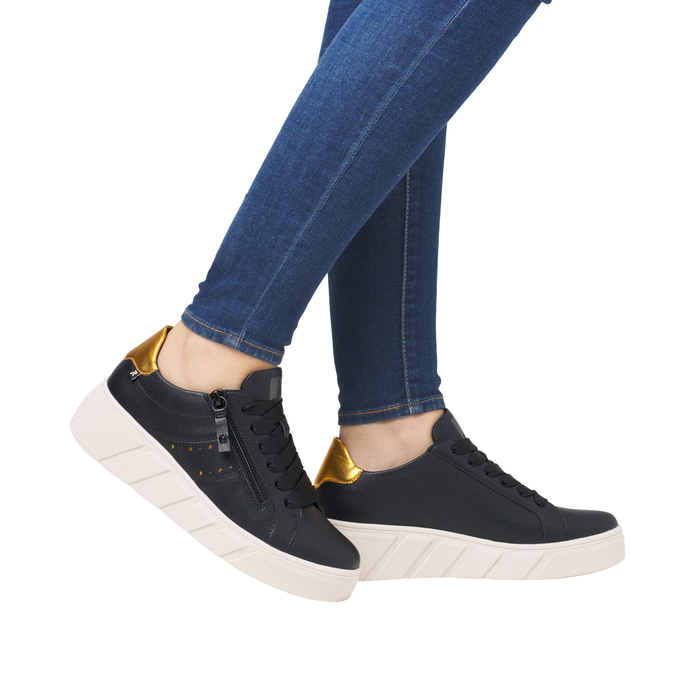 Rieker Sport Sneakers in Black