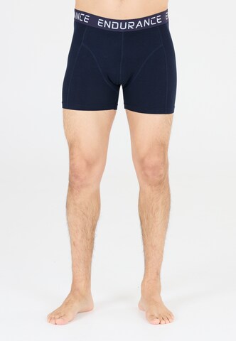 ENDURANCE Boxer shorts 'Burke' in Blue: front