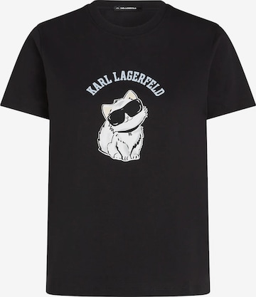 Karl Lagerfeld Paita 'Ikon Choupette' värissä musta: etupuoli