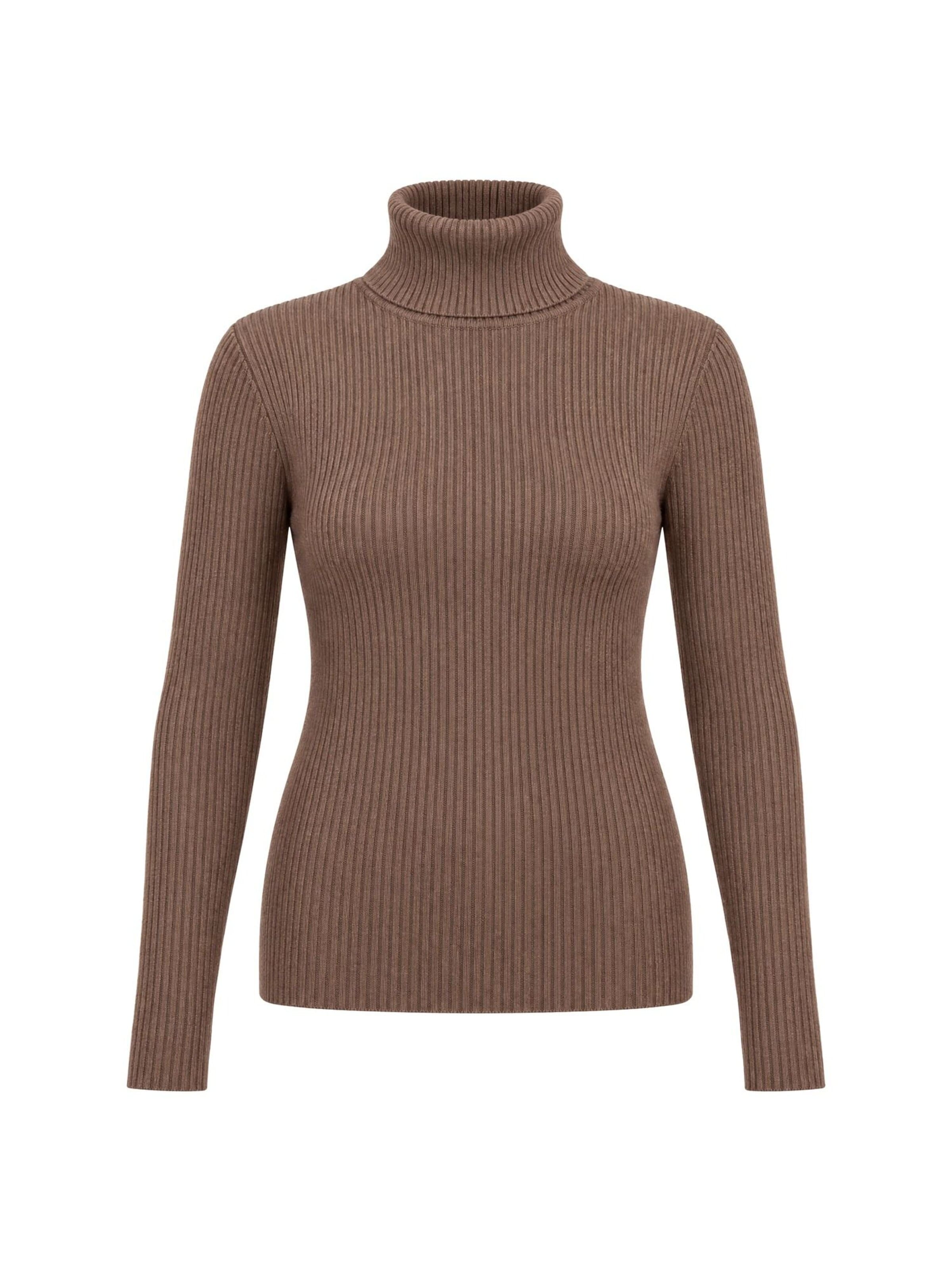 RYVAN Svetr 'Pullover' – hnědá: přední strana