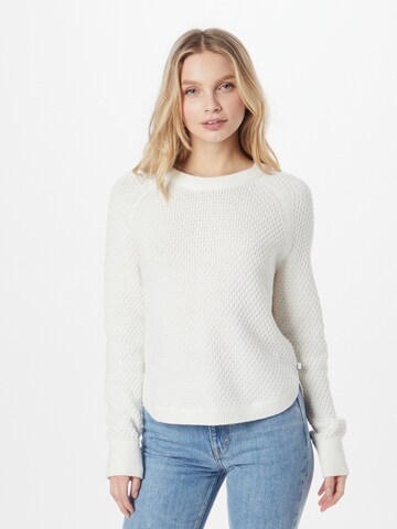 Pull-over QS en blanc : devant