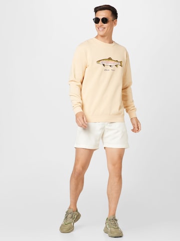 Shiwi Sweatshirt 'Go Fish' in Beige