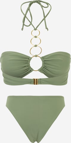 Misspap - Bandeau Biquíni em verde