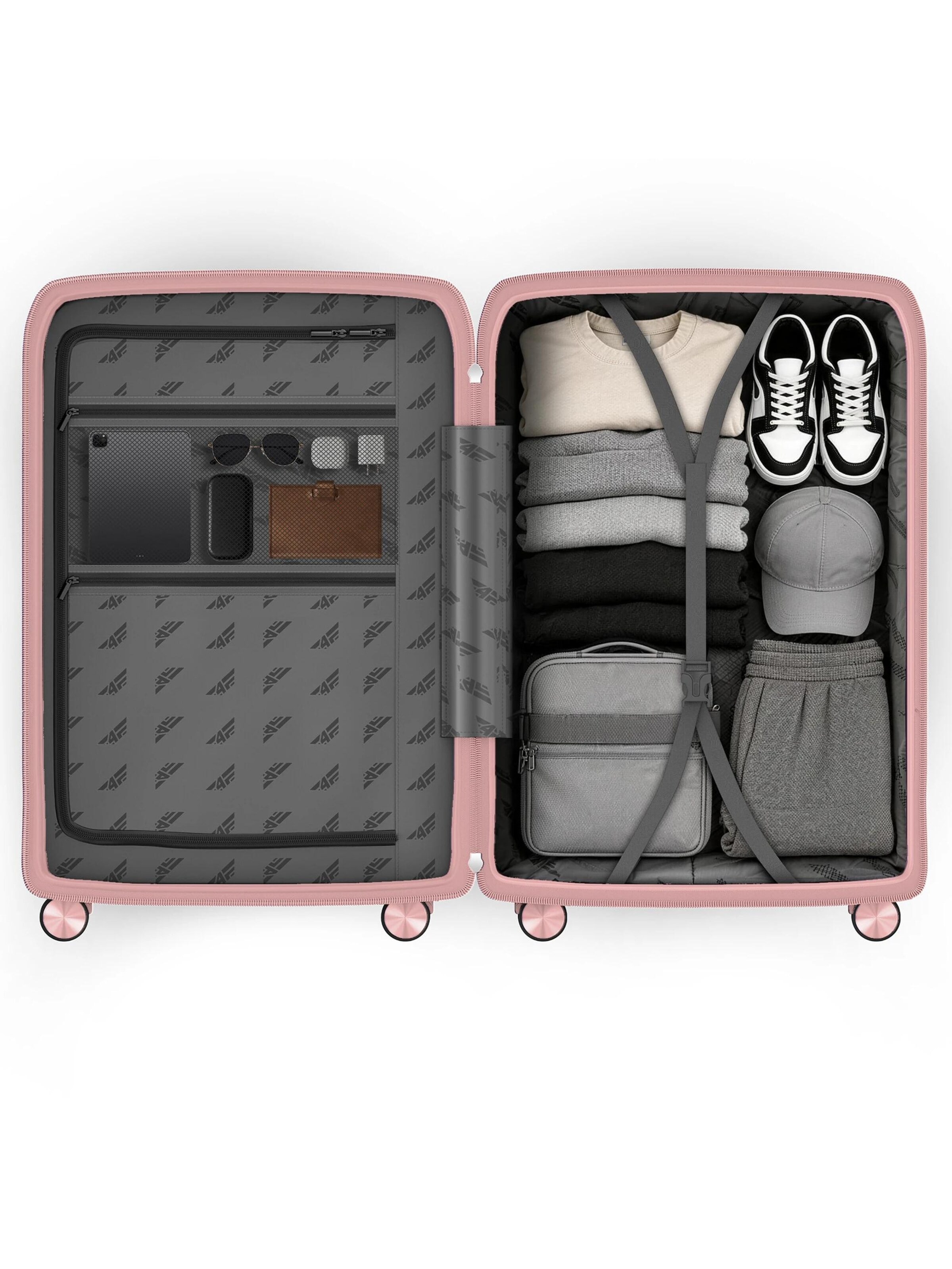 4FLY Suitcase Set 'Linea Lux' in Pink