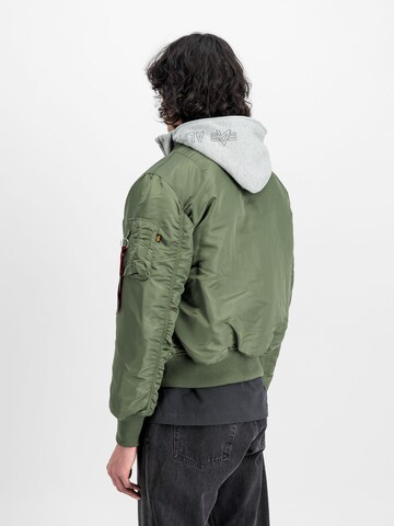 ALPHA INDUSTRIES Between-Season Jacket 'MA-1 D-Tec' in Green