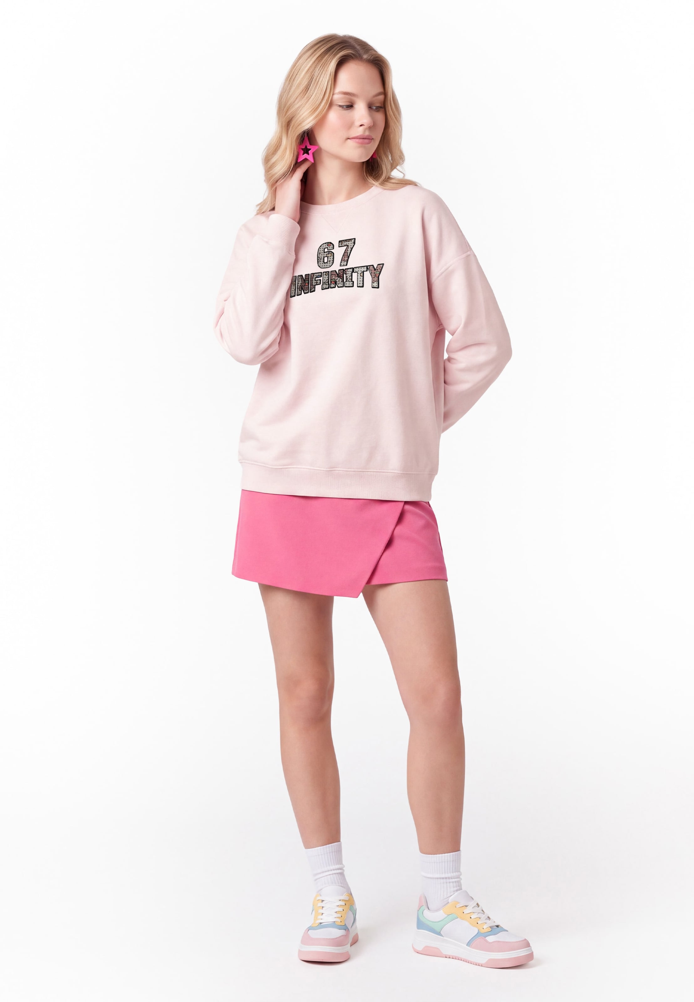 MYMO - Sweatshirt em rosa